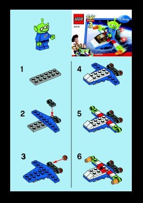 Notice / Instructions de Montage - LEGO - 30070 - Alien Space Ship: Page 1