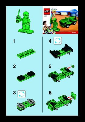 Notice / Instructions de Montage - LEGO - 30071 - Army Jeep: Page 1