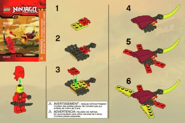 Notice / Instructions de Montage - LEGO - 30083 - Dragon Fight: Page 1