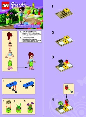 Notice / Instructions de Montage - LEGO - 30101 - Mia's Skateboard: Page 1