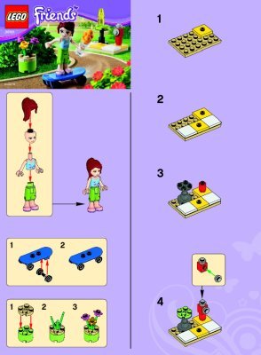 Notice / Instructions de Montage - LEGO - 30101 - Mia's Skateboard: Page 1