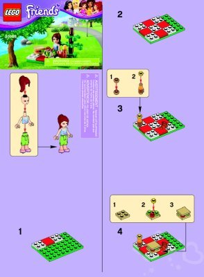 Notice / Instructions de Montage - LEGO - 30108 - LEGO® Friends Summer Picnic: Page 1