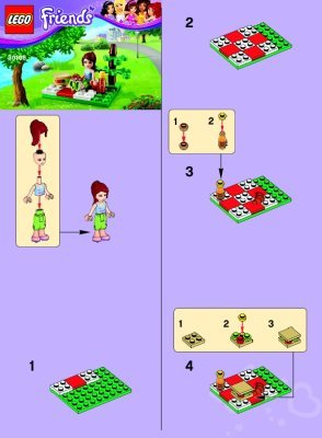 Notice / Instructions de Montage - LEGO - 30108 - LEGO® Friends Summer Picnic: Page 1