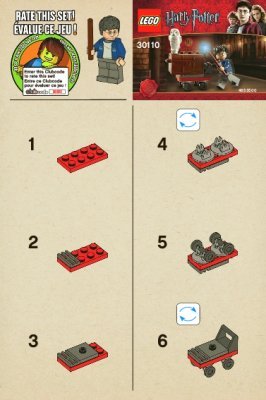 Notice / Instructions de Montage - LEGO - 30110 - Trolley: Page 1