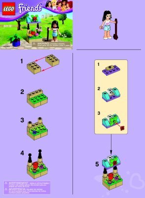 Notice / Instructions de Montage - LEGO - 30112 - Emma’s Flower Stand: Page 1