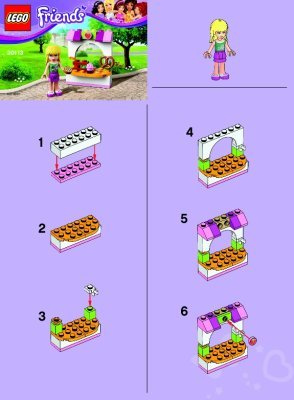 Notice / Instructions de Montage - LEGO - 30113 - Stephanie’s Bakery Stand: Page 1