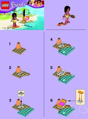 Notice / Instructions de Montage - LEGO - 30114 - Andrea’s Beach Lounge: Page 1