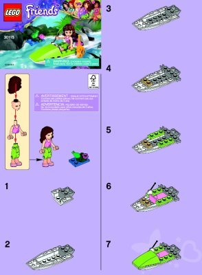 Notice / Instructions de Montage - LEGO - 30115 - Jungle Boat: Page 1