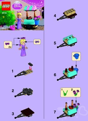 Notice / Instructions de Montage - LEGO - 30116 - Rapunzel’s Market Visit: Page 1