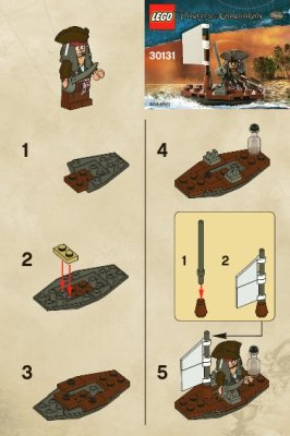 Notice / Instructions de Montage - LEGO - 30131 - Jacks Boat: Page 1