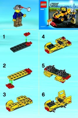 Notice / Instructions de Montage - LEGO - 30152 - Mining Quad: Page 1