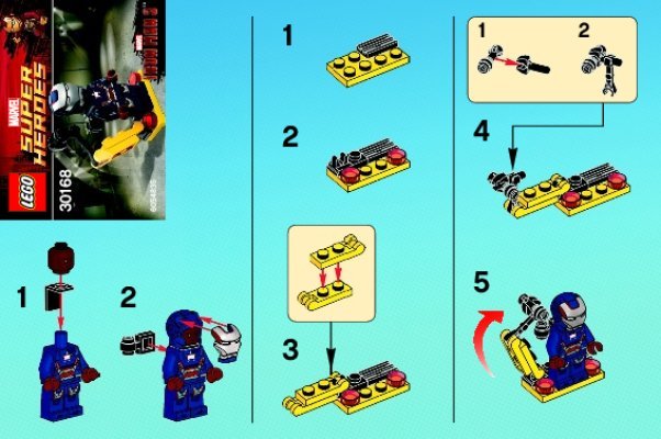 Notice / Instructions de Montage - LEGO - 30168 - Gun mounting system: Page 1