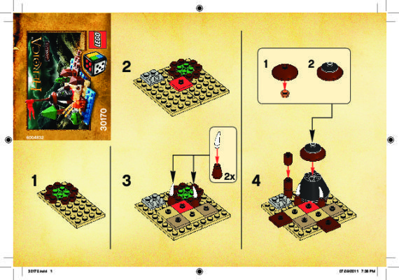 Notice / Instructions de Montage - LEGO - 30170 - HEROICA Ganrash: Page 1