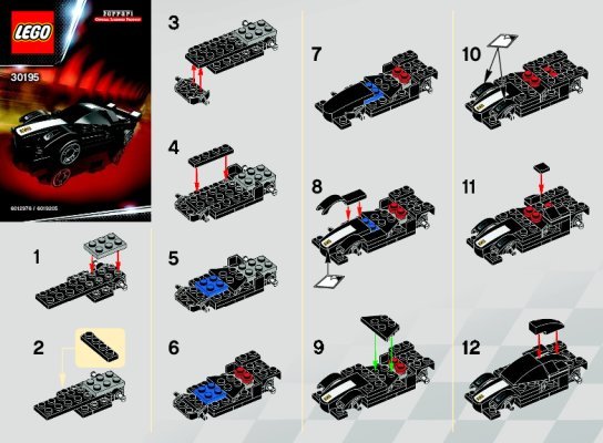 Notice / Instructions de Montage - LEGO - 30195 - FXX: Page 1