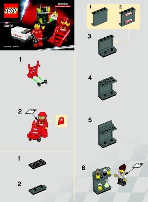 Notice / Instructions de Montage - LEGO - 30196 - Shell F1 Team: Page 1