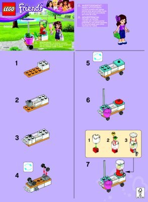 Notice / Instructions de Montage - LEGO - 30202 - Smoothie Stand: Page 1