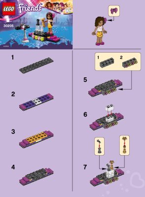 Notice / Instructions de Montage - LEGO - 30205 - Pop Star Red Carpet: Page 1