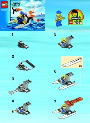 Notice / Instructions de Montage - LEGO - 30225 - Seaplane: Page 1