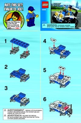 Notice / Instructions de Montage - LEGO - 30228 - Police ATV: Page 1