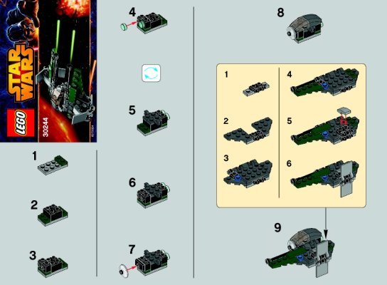 Notice / Instructions de Montage - LEGO - 30244 - Anakin's Jedi Intercepter™: Page 1