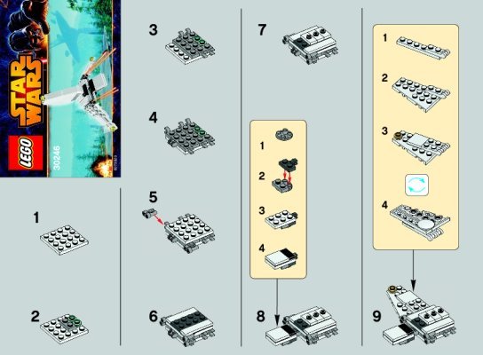 Notice / Instructions de Montage - LEGO - 30246 - Imperial Shuttle™: Page 1