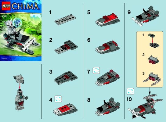 Notice / Instructions de Montage - LEGO - 30251 - Winzar’s Pack Patrol: Page 1