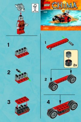 Notice / Instructions de Montage - LEGO - 30265 - Worriz’ Fire Bike: Page 1