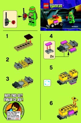 Notice / Instructions de Montage - LEGO - 30271 - Mikey’s Mini-Shellraiser: Page 1