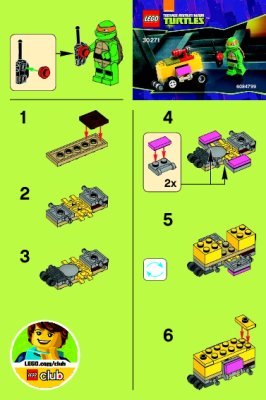 Notice / Instructions de Montage - LEGO - 30271 - Mikey’s Mini-Shellraiser: Page 1