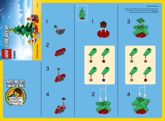 Notice / Instructions de Montage - LEGO - 30286 - Christmas Tree: Page 1