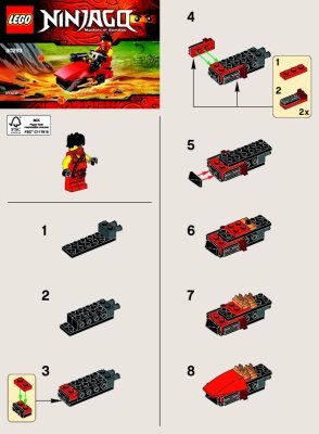 Notice / Instructions de Montage - LEGO - 30293 - Kai Drifter: Page 1