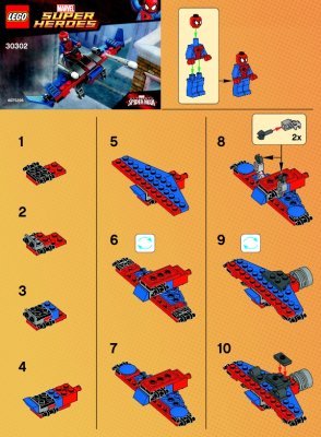 Notice / Instructions de Montage - LEGO - 30302 - Spider-Man™ Glider: Page 1