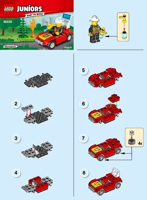 Notice / Instructions de Montage - LEGO - 30338 - Fire Car: Page 1