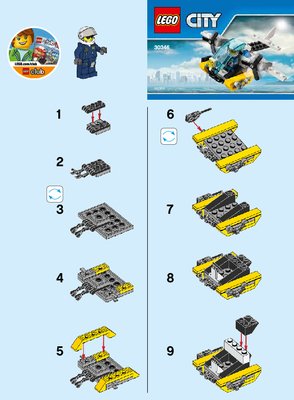 Notice / Instructions de Montage - LEGO - 30346 - Prison Island Helicopter: Page 1