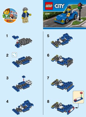 Notice / Instructions de Montage - LEGO - 30349 - Sports Car: Page 1