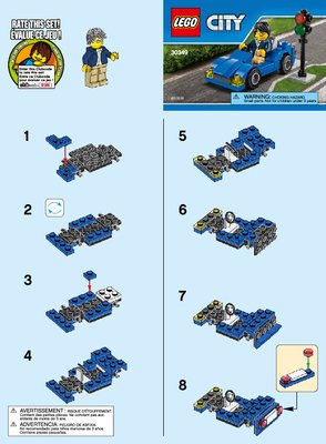 Notice / Instructions de Montage - LEGO - 30349 - Sports Car: Page 1