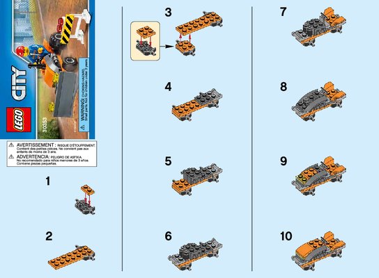 Notice / Instructions de Montage - LEGO - 30353 - Tractor: Page 1