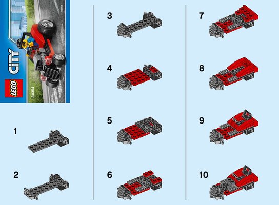 Notice / Instructions de Montage - LEGO - 30354 - Hot Rod: Page 1