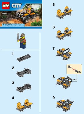 Notice / Instructions de Montage - LEGO - 30355 - Jungle ATV: Page 1