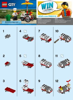 Notice / Instructions de Montage - LEGO - 30356 - Hot Dog Stand: Page 1