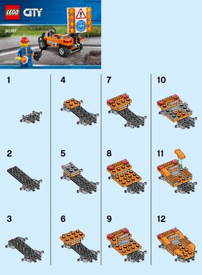 Notice / Instructions de Montage - LEGO - 30357 - Road Worker: Page 1