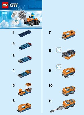 Notice / Instructions de Montage - LEGO - 30360 - Arctic Ice Saw: Page 1