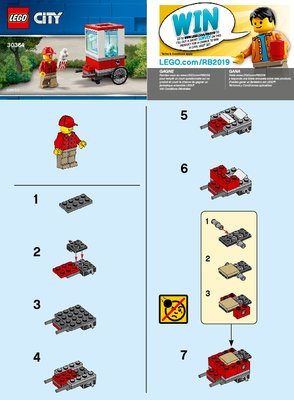 Notice / Instructions de Montage - LEGO - 30364 - Popcorn Cart: Page 1