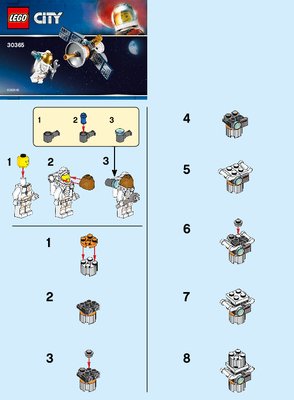 Notice / Instructions de Montage - LEGO - 30365 - Space Satellite: Page 1