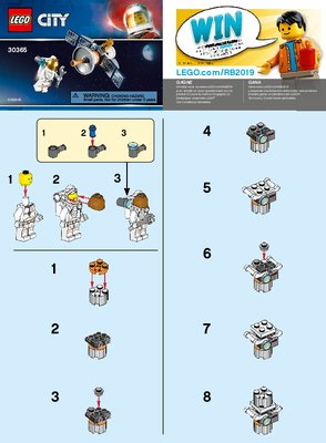 Notice / Instructions de Montage - LEGO - 30365 - Space Satellite: Page 1