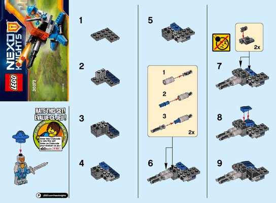 Notice / Instructions de Montage - LEGO - 30373 - Knighton Hyper Cannon: Page 1