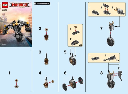 Notice / Instructions de Montage - LEGO - 30379 - Quake Mech Micro Build: Page 1