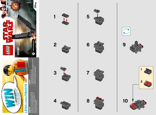 Notice / Instructions de Montage - LEGO - 30380 - Kylo Ren's Shuttle: Page 1