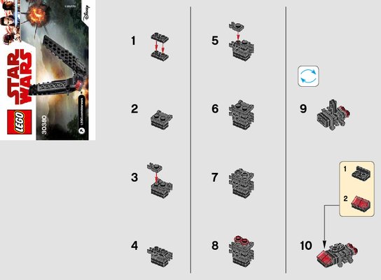 Notice / Instructions de Montage - LEGO - 30380 - Kylo Ren's Shuttle: Page 1