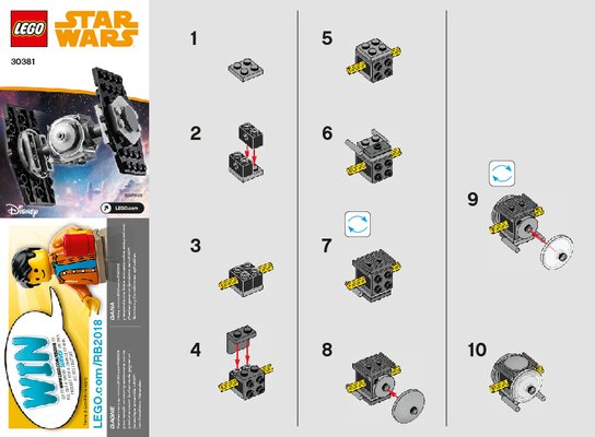 Notice / Instructions de Montage - LEGO - 30381 - Imperial TIE Fighter™: Page 1